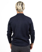 Maglia in cotone blu navy - Berna