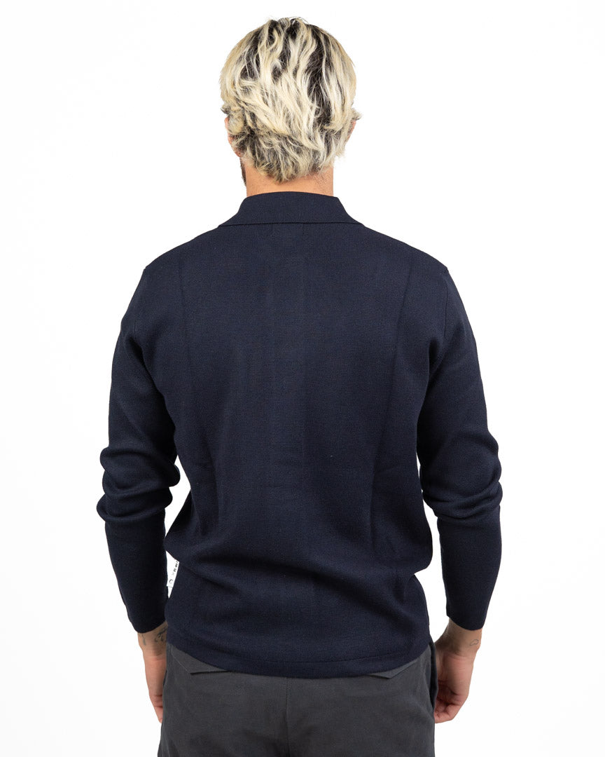 Maglia in cotone blu navy - Berna