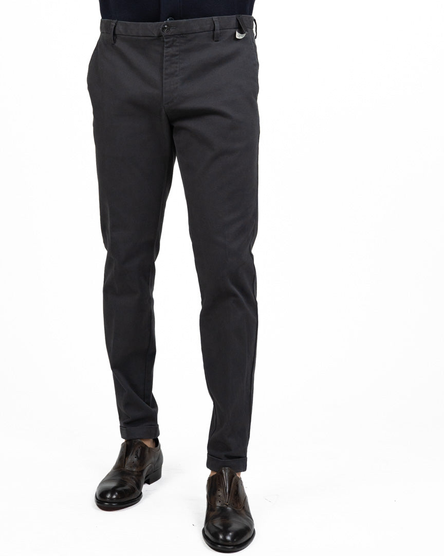 Pantaloni Chino Slim Fit - asfalto- At.p.co