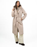 Cappotto Lungo Combinato beige - Emme Marella
