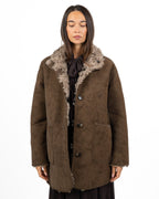 Cappotto Montoncino Reversibile Scamosciato / Bouclé - Tavus