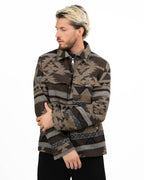 Overshirt / Camicia-Giacca con Motivo Azteco / Etnico - Berti Mode Collection