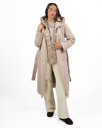 Cappotto Lungo Combinato beige - Emme Marella