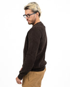 Maglione Girocollo in Maglia a Costine / Chenille moro - Antony Morato