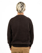 Maglione Girocollo in Maglia a Costine / Chenille moro - Antony Morato