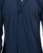 Camicia Tecnica No-Stiro Traspirante blu - Bottega Artigiana