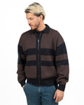 Fred Perry – Cardigan / Jacket in Maglia Zip Full-Zip a Righe Horizontal