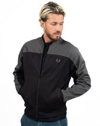 Fred Perry – Felpa Track Jacket Full-Zip Bicolor