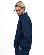 Overshirt in Denim Scuro - I'M Brian