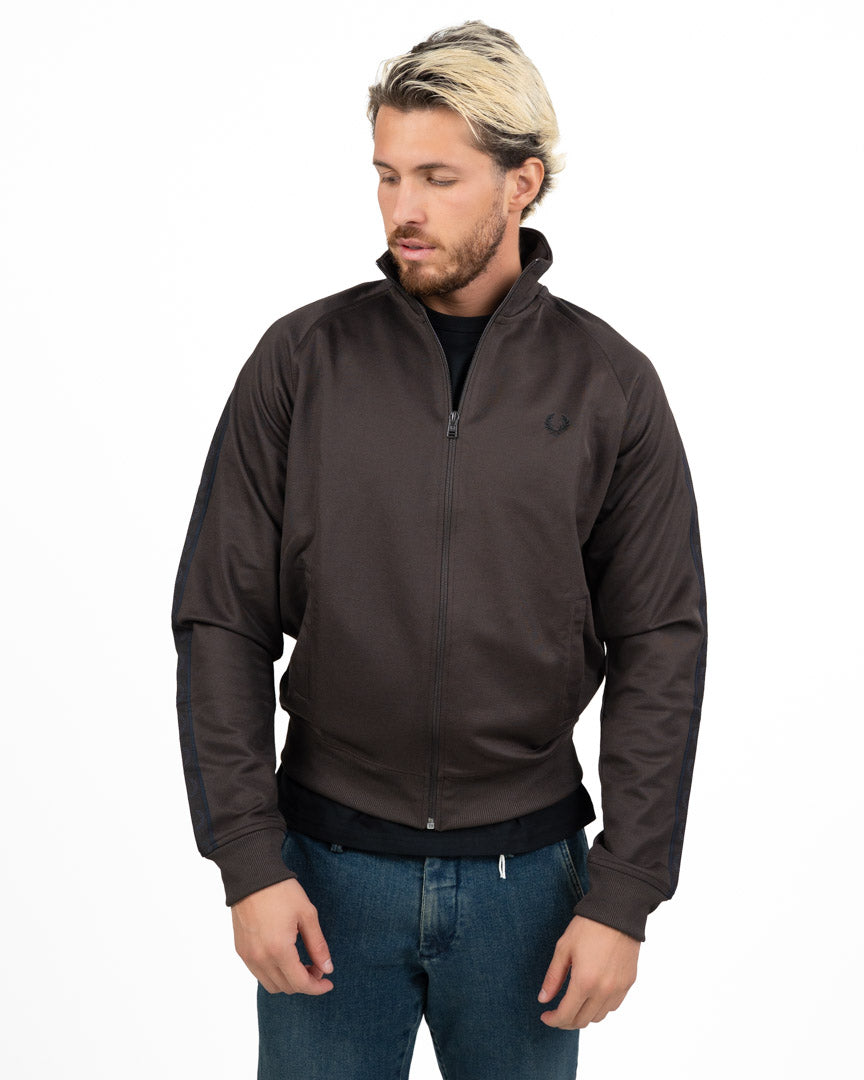 Fred Perry – Felpa Track Jacket Full-Zip con Bande Laterali Sulle Maniche
