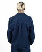 Overshirt in Denim Scuro - I'M Brian