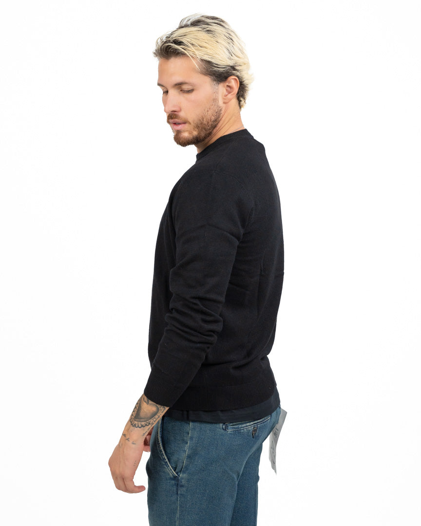 Maglione Girocollo Essential nero - Antony Morato