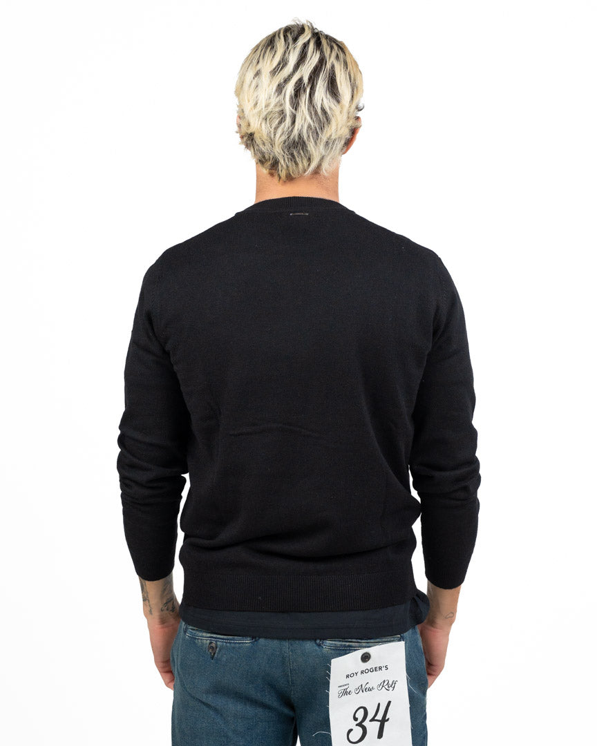 Maglione Girocollo Essential nero - Antony Morato