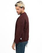 Maglione Girocollo Oversize in Filato bordeaux - Berna