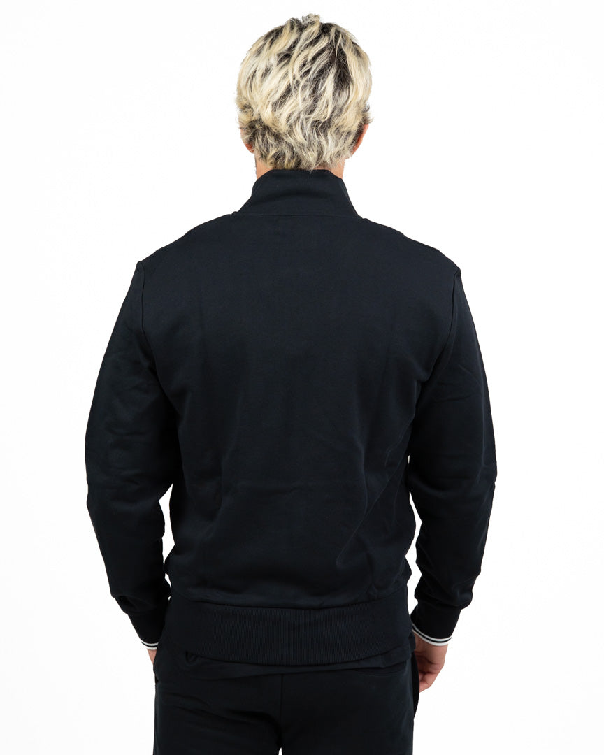 Fred Perry – Felpa Track Jacket Full-Zip con Dettaglio Twin Tipped sui Polsini