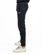 Fred Perry – Pantalone Sweatpants Tinta Unita Nero con Coulisse