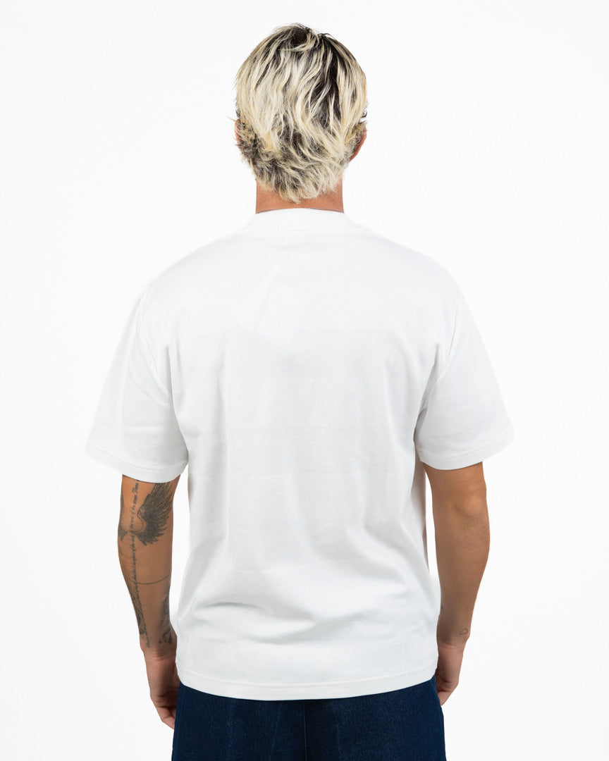 T-shirt Fred Perry Bianca con Logo Ricamato