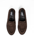 Ovyé – Mocassino Penny Loafer in Camoscio con Dettaglio Arricciato