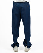 Pantaloni Denim con Pinces a Gamba Larga - I'M Brian