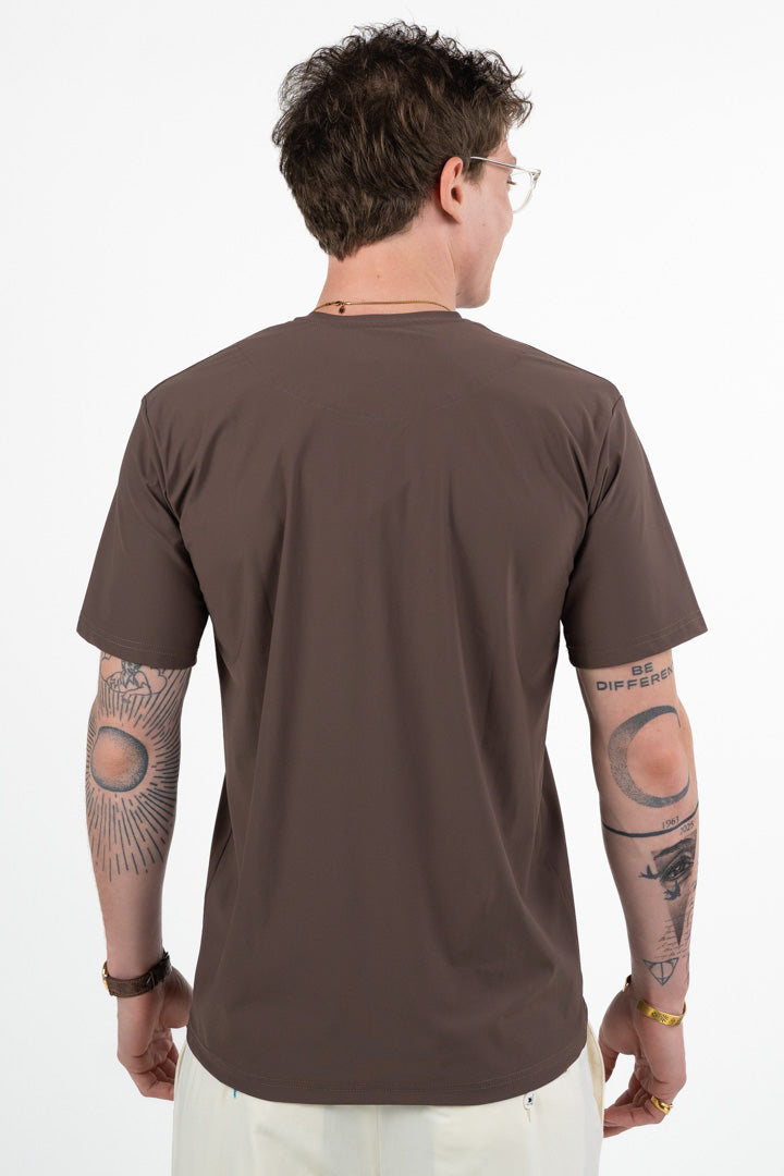 T-Shirt  "No-Stiro" marrone - Bottega Artigiana