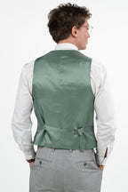 Gilet Micro-Pattern verde - Paolo Da Ponte