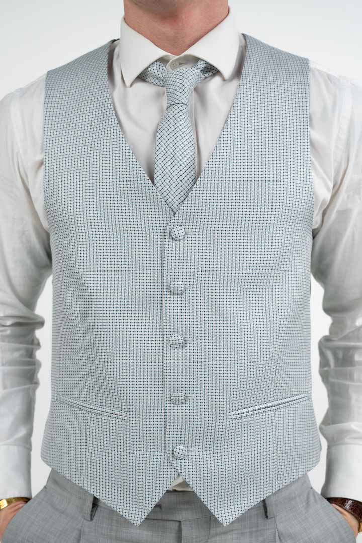 Gilet Micro-Pattern verde - Paolo Da Ponte