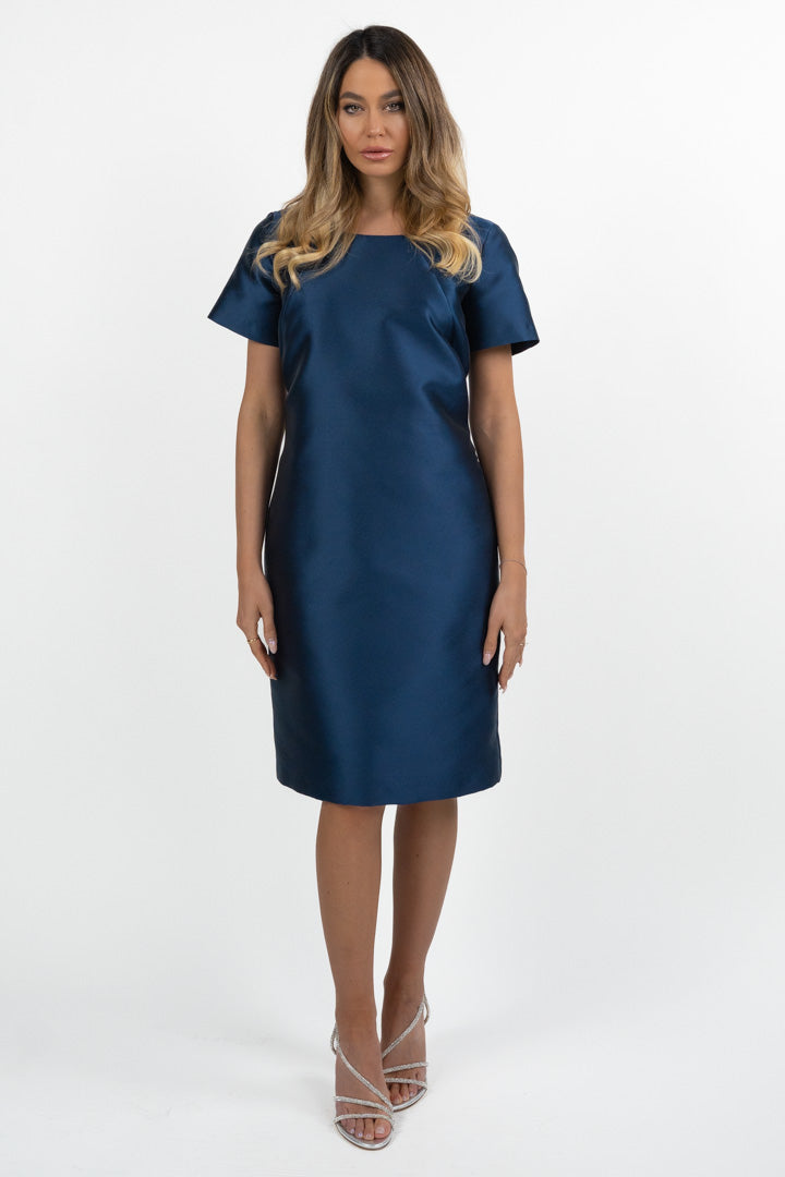 Abito corto con manica blu notte - Berti Mode Collection