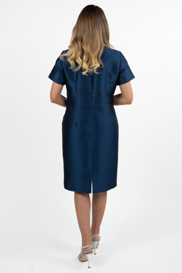 Abito corto con manica blu notte - Berti Mode Collection