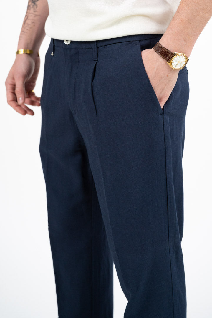 Completo in lino blu - Berna