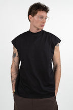 T-Shirt Smanicata  nero - Over/D