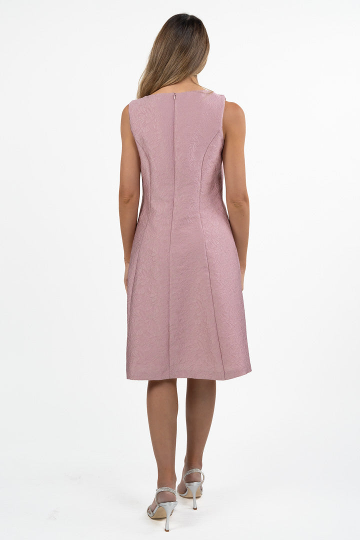 Abito in Tessuto Jacquard a Rilievo rosa - Berti Mode Collection