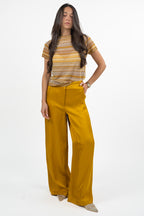 T-shirt Smanicata in Filo Lurex a Righe - Marella