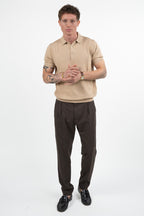 Polo in Maglia Beige - At.p.co