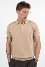 Polo in Maglia Beige - At.p.co
