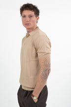 Polo in Maglia Beige - At.p.co