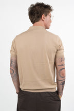 Polo in Maglia Beige - At.p.co