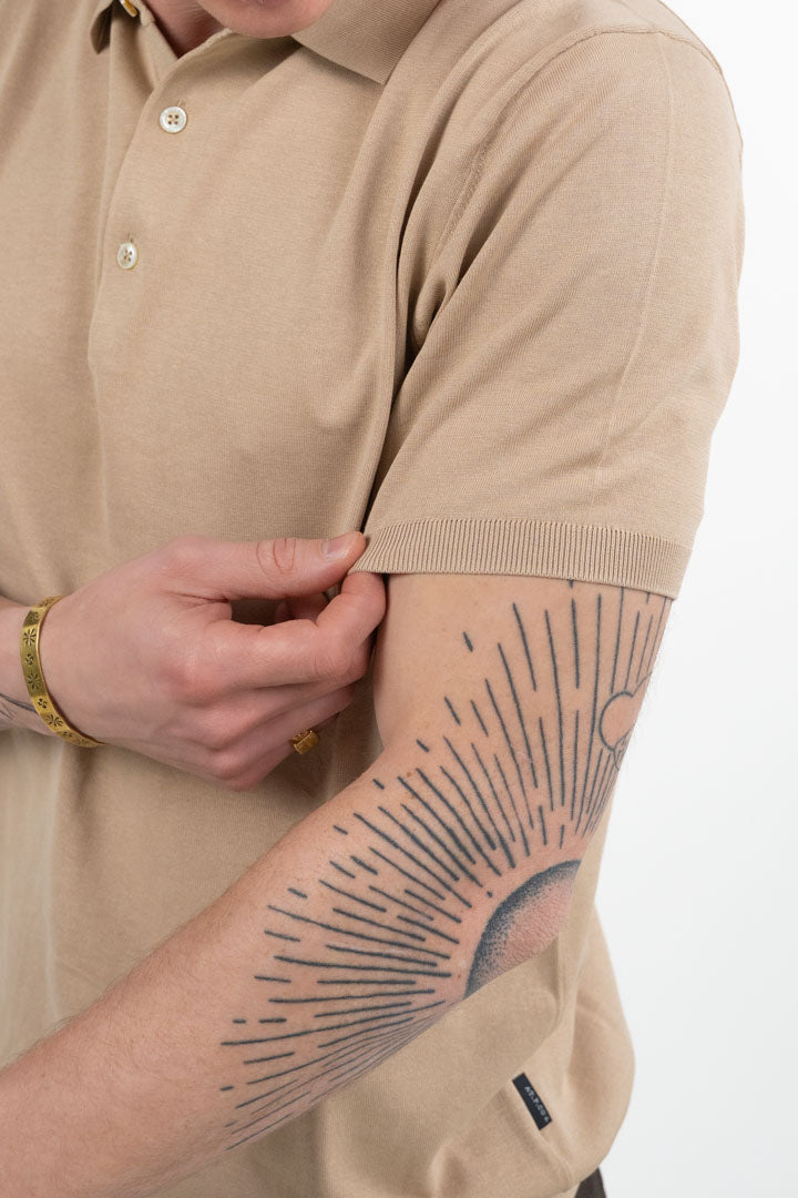 Polo in Maglia Beige - At.p.co