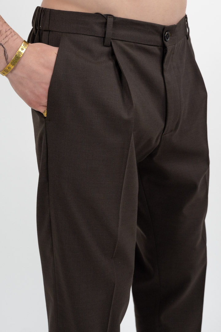 Pantalone con Pinces – Testa di Moro - Out Fit