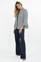 Giacca Strutturata in Trama Jacquard - Berti Mode Collection