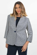 Giacca Strutturata in Trama Jacquard - Berti Mode Collection