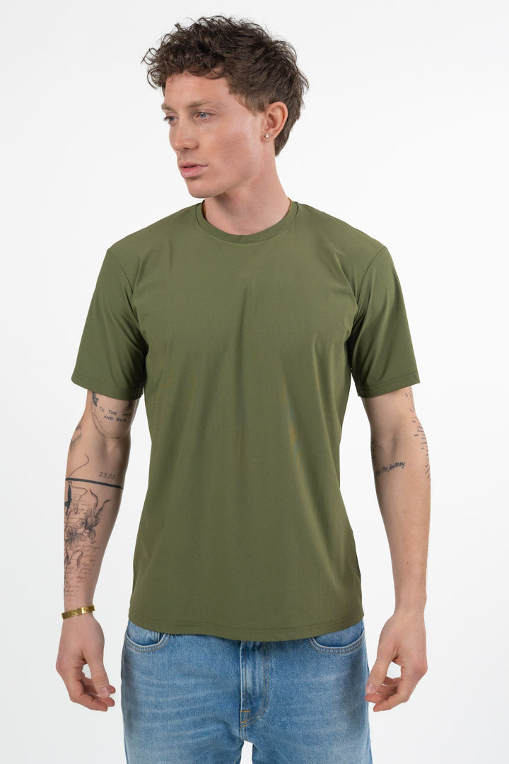 T-Shirt  "No-Stiro" verde - Bottega Artigiana