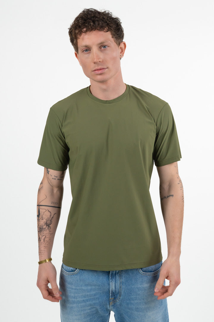 T-Shirt  "No-Stiro" verde - Bottega Artigiana