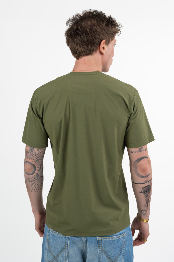 T-Shirt  "No-Stiro" verde - Bottega Artigiana