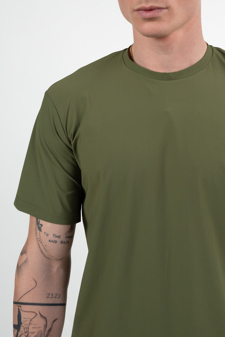 T-Shirt  "No-Stiro" verde - Bottega Artigiana