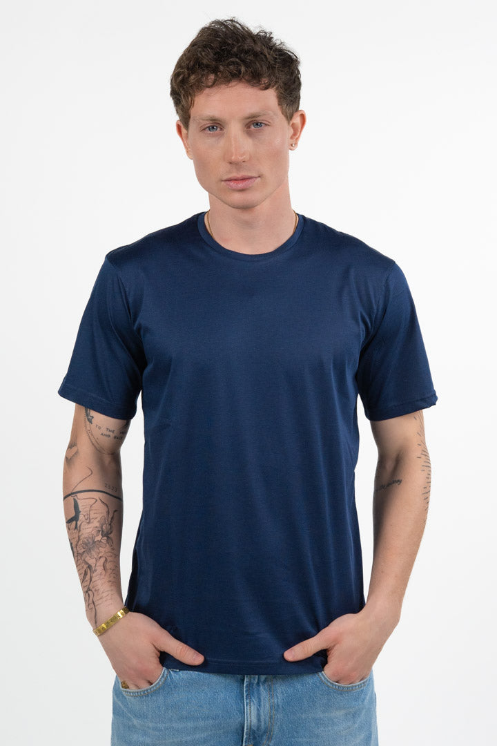 T-shirt  Regular Fit blu- Bottega Artigiana