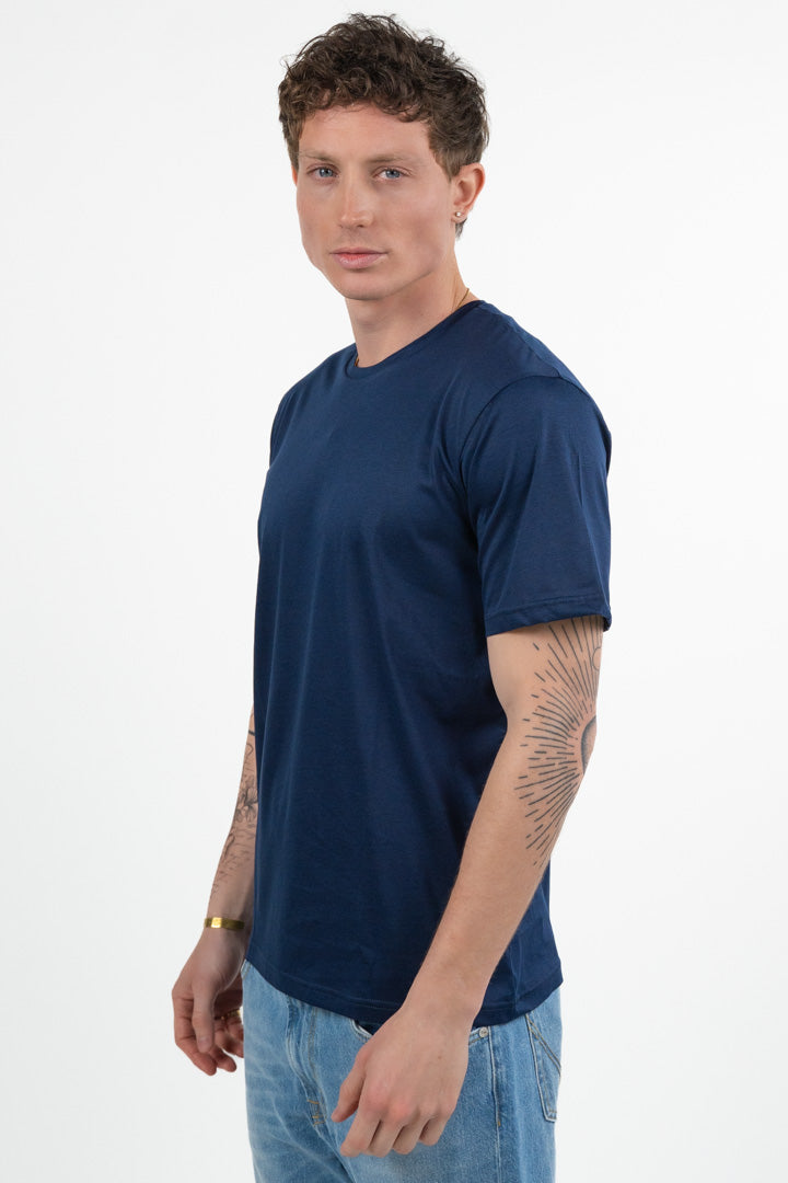 T-shirt  Regular Fit blu- Bottega Artigiana
