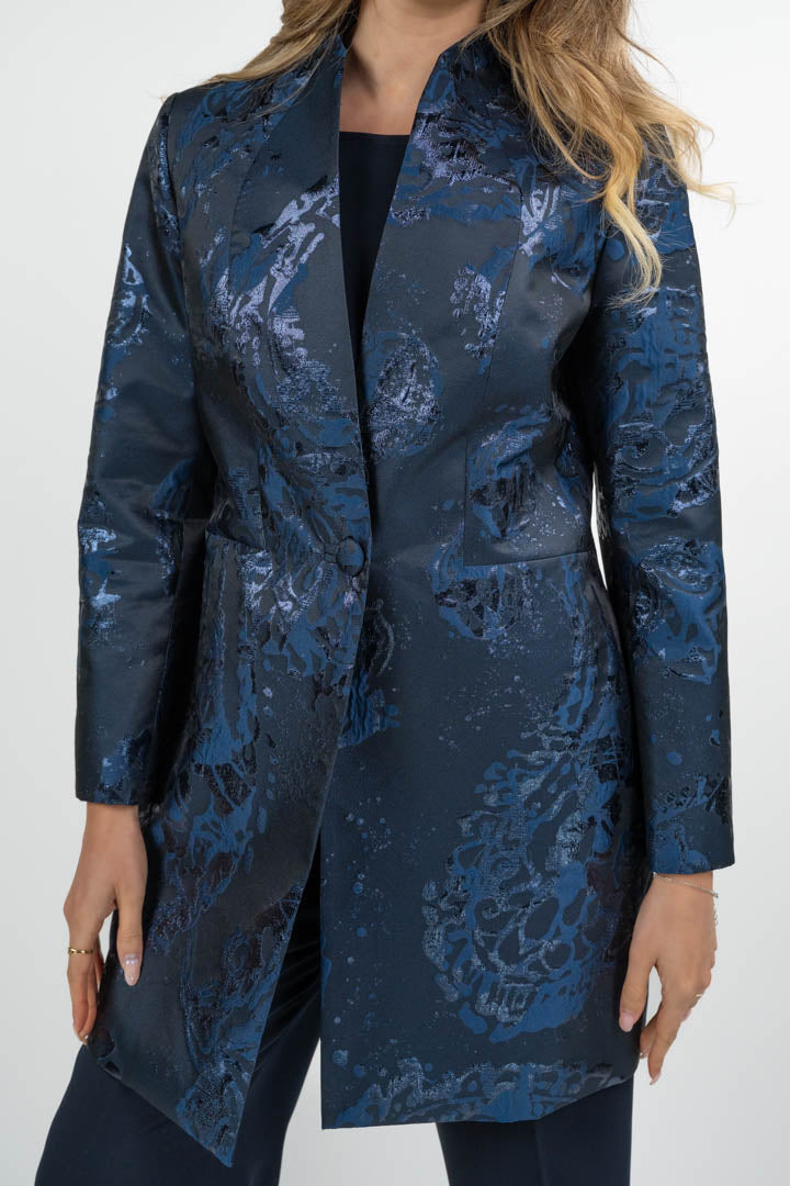 Spolverino Sartoriale in Jacquard Lucido