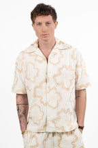 Camicia con Ricami Floreali – Panna e Beige - Antony Morato