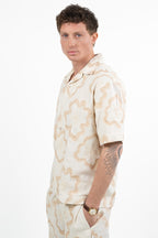 Camicia con Ricami Floreali – Panna e Beige - Antony Morato