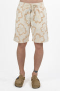 Bermuda con Ricami Floreali – Panna e Beige - Antony Morato